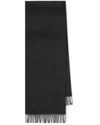Saint Laurent - Bufanda Tipo Manta Con Flecos - Lyst