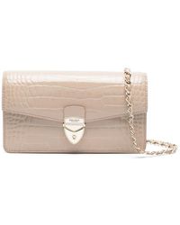 Aspinal of London - Clutch Mayfair Con Logo - Lyst