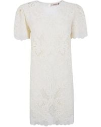Twinset - Scalloped Lace Dress - Lyst