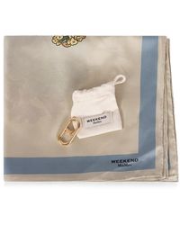 Weekend by Maxmara - Floral-Print Silk Scarf - Lyst