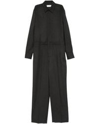 Victoria Beckham - Polo-Collar Jumpsuit - Lyst