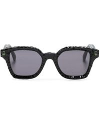 Kuboraum - Q3 Embossed Square-frame Sunglasses - Lyst