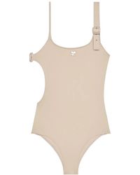 Courreges - Buckle Swimsuit - Lyst