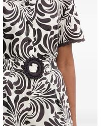 Twinset - Abstract-Print Belted Shorts - Lyst