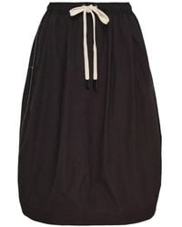 Lee Mathews - Callum Drawstring Balloon Midi Skirt - Lyst
