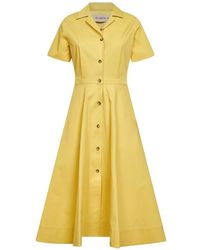 Blanca Vita - Button-Up Bowling-Collar Dress - Lyst