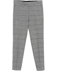 Karl Lagerfeld - Checked Flat-Front Trousers - Lyst