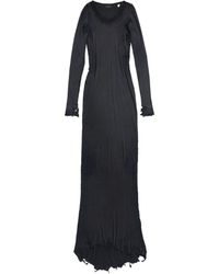 Balenciaga - Lingerie Distressed-cotton Maxi Dress - Lyst