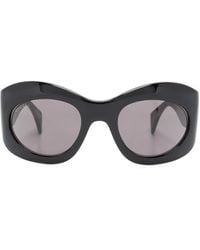 Gucci - Tinted-Lenses Oval-Frame Sunglasses - Lyst