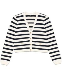 FRAME - Cardigan À Rayures - Lyst