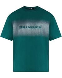 Karl Lagerfeld - T-shirt en coton à logo jacquard - Lyst