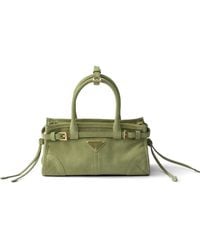 Prada - Mini Bonnie Handtasche Aus Wildleder - Lyst