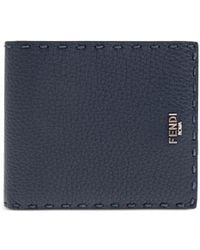 Fendi - Selleria Logo-Plaque Bi-Fold Wallet - Lyst