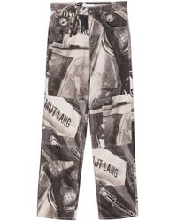 Helmut Lang - Jeans mit fotografischem Print - Lyst