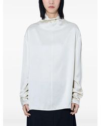 TOTEME - High-Neck Blouse - Lyst