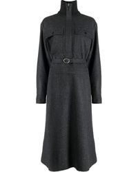 Jil Sander - Chemisier Midi A Maniche Lunghe - Lyst