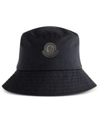Moncler - Logo-Plaque Bucket Hat - Lyst