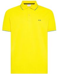 Sun 68 - Polo En Piqué À Logo Brodé - Lyst