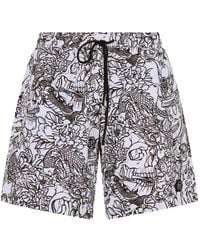 Philipp Plein - Swimming Shorts Skull All-Over - Lyst