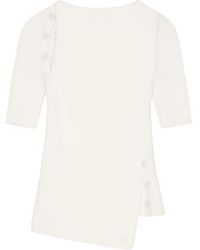 Courreges - Ribbed Top With Cut-Out Detail - Lyst