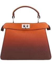 Fendi - Mini Peekaboo Iseeu Leather Tote Bag - Lyst