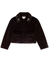 Maje - Short Faux-Fur Jacket - Lyst