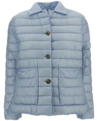 Herno - Plumífero Con Botones - Lyst