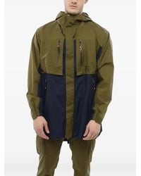 Woolrich - Two-Tone Hooded Jacket - Lyst