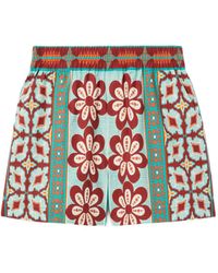 La DoubleJ - Shorts Met Bloemenprint - Lyst