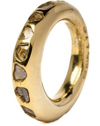Parts Of 4 - Spacer Ring aus Sterlingsilber mit Diamanten - Lyst