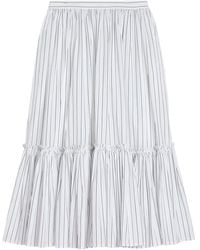 Jil Sander - Lightweight Striped Skirt - Lyst
