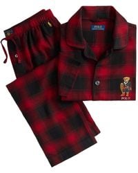 Polo Ralph Lauren - Geruite Pyjama Met Beer - Lyst