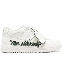 Off-White c/o Virgil Abloh - Off- Out Of Office "For Walking" Leather Sneakers - Lyst