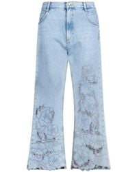 Liu Jo - Open-Work Embroidery Jeans - Lyst