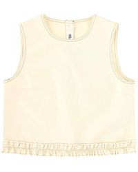 Baum und Pferdgarten - Madie Ruffled Contrast-Stitch Top - Lyst