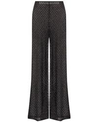 Missoni - Metallic-Effect Open-Knit Trousers - Lyst