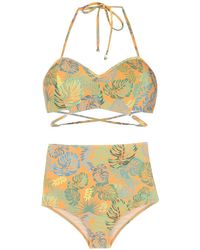 Amir Slama - Bikini Imprimé À Taille Haute - Lyst