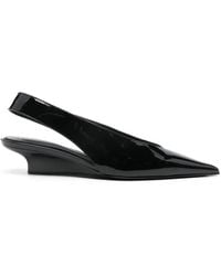 TOTEME - 35Mm The Wedge-Heel Slingback Pumps - Lyst