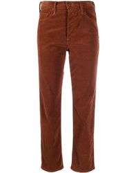Mother - Cropped Corduroy Trousers - Lyst