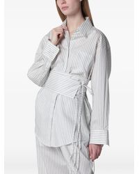 Rohe - Striped Belted Shirt - Lyst