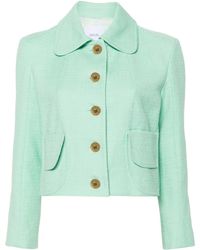 Patou - Cropped Tweed Jacket - Lyst
