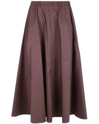 DR. HOPE - Elasticated-Waist Patch-Pocket Skirt - Lyst