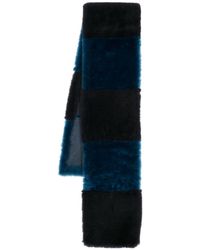 Paul Smith - Panelled Shearling Scarf - Lyst