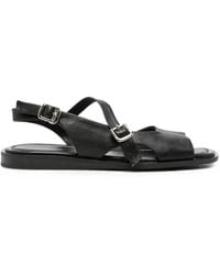 SERGIO MORETTI FIRENZE - Buckle-Fastening Slingback Sandals - Lyst