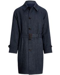 Polo Ralph Lauren - Pointed-flat Collar Button-fastening Trench Coat - Lyst