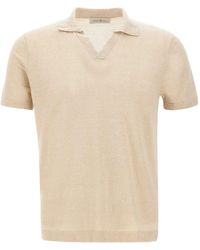Della Ciana - Open-Collar Side-Slit T-Shirt - Lyst