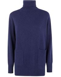 Drumohr - Roll-Neck Pocket Sweater - Lyst