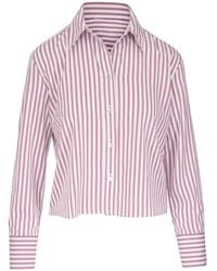 Vince - Striped Button-Up Shirt - Lyst