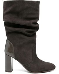 Chie Mihara - 90Mm Eychel Slouchy Leather Boots - Lyst