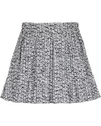 Balmain - High-Waisted Tweed Pleated Mini Skirt - Lyst